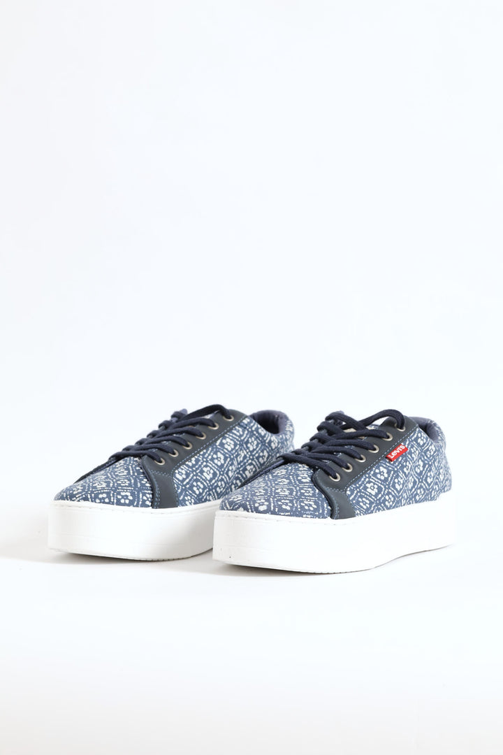 Geo Platform Sneaker - Navy