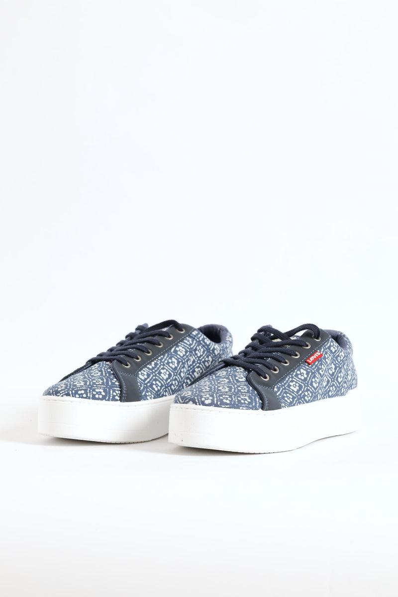 Geo Platform Sneaker - Navy