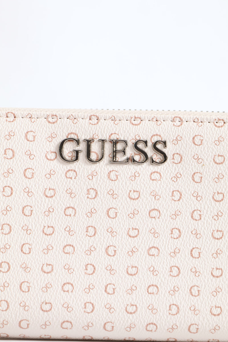 Abbas Large Zip Around Purse - Blush