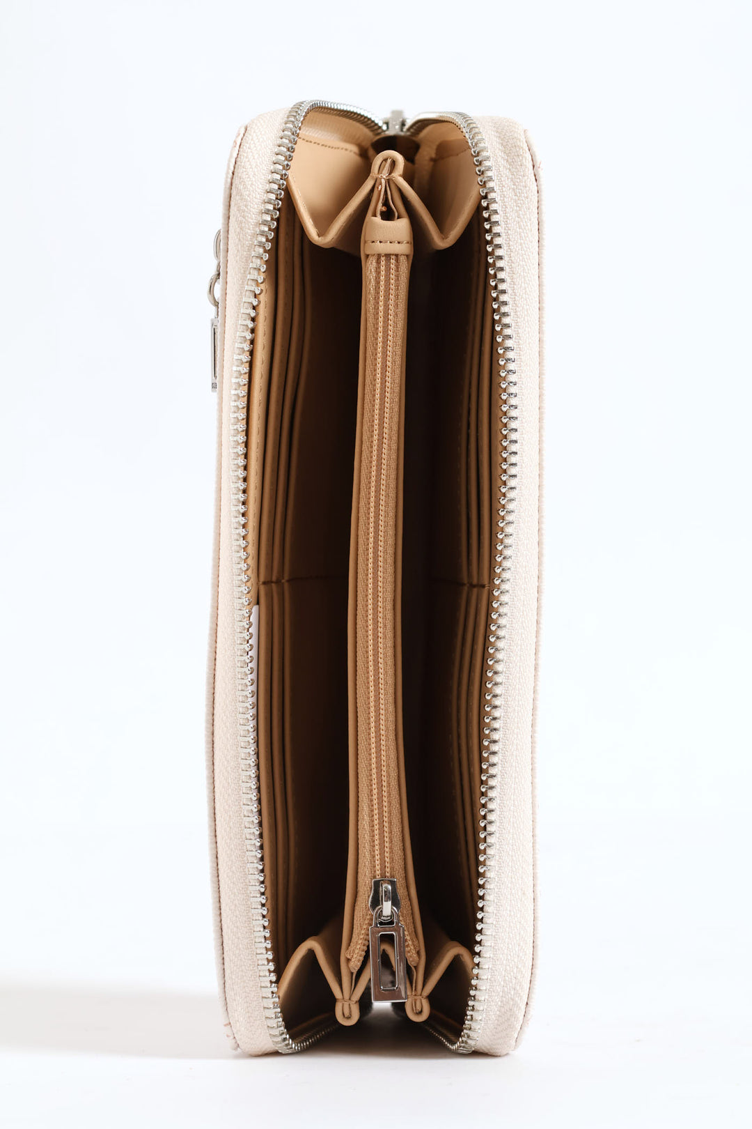 Abbas Large Zip Around Purse - Blush