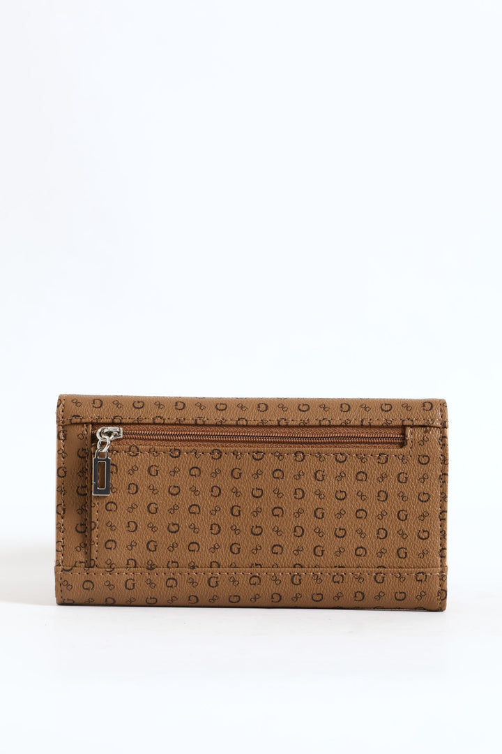 Abbas Slim Clutch Bag - Brown
