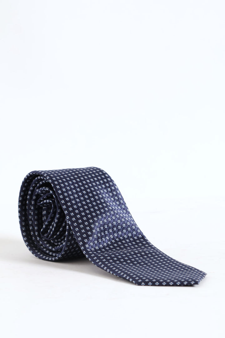 Dotted Tie - Navy