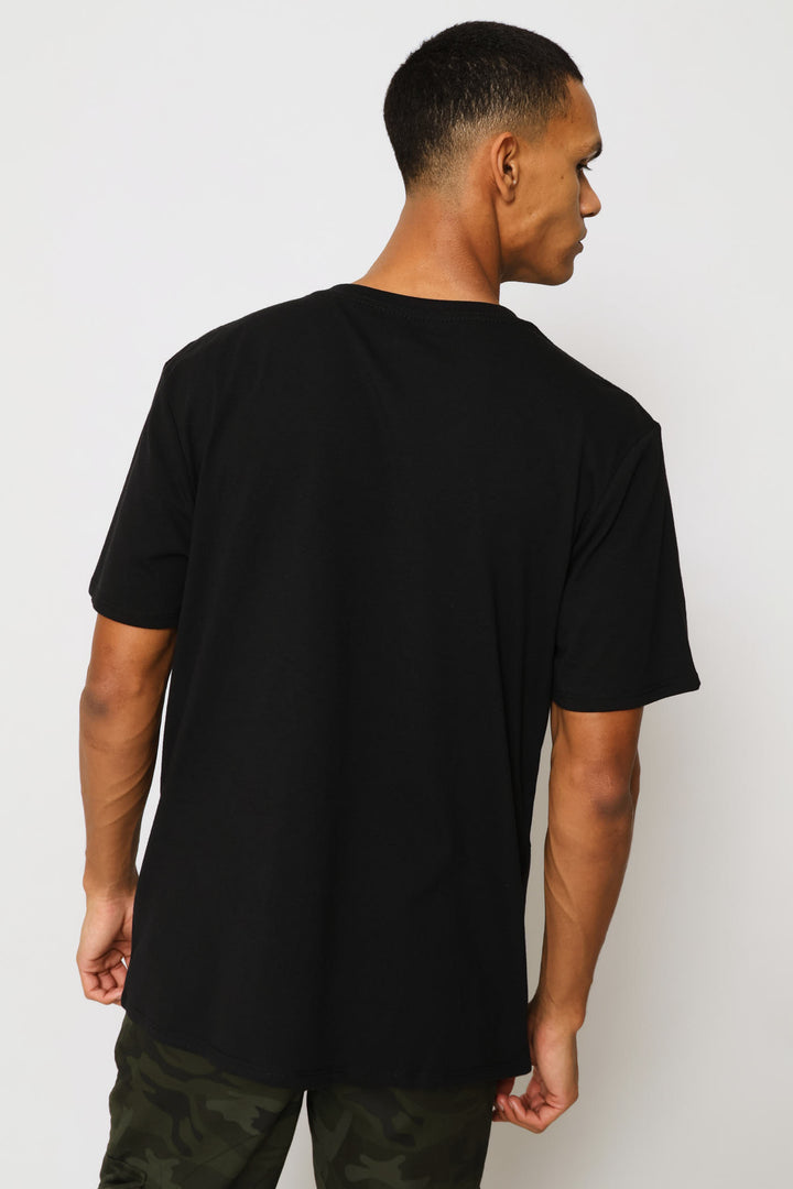 Halloween Print Tee - Black