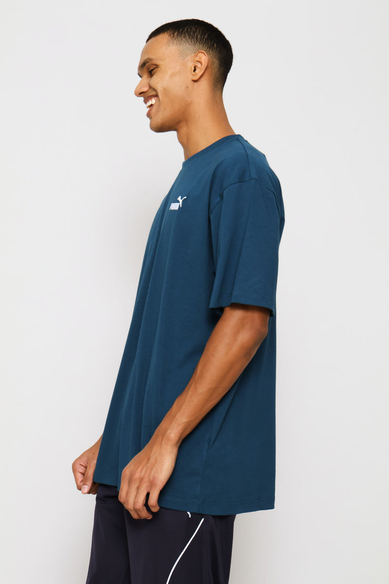 Essential Relaxed Small No. 1 Logo Tee - Blue