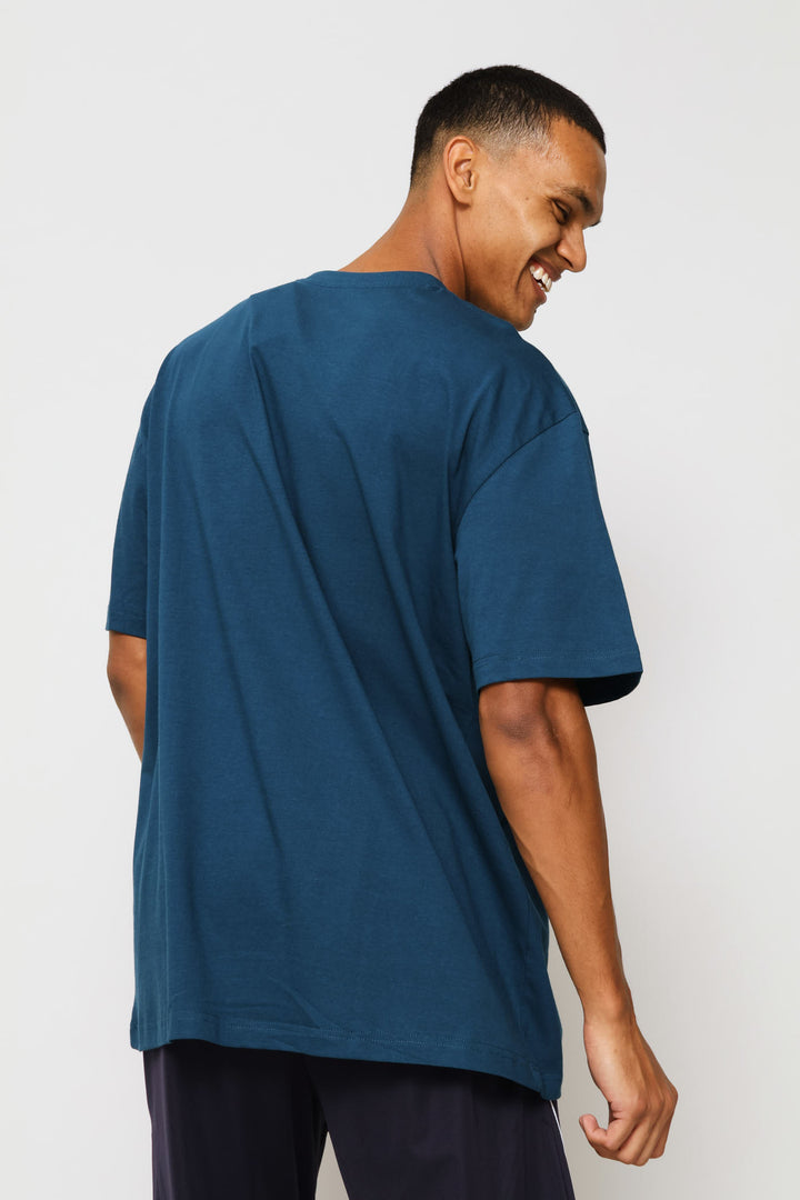 Essential Relaxed Small No. 1 Logo Tee - Blue