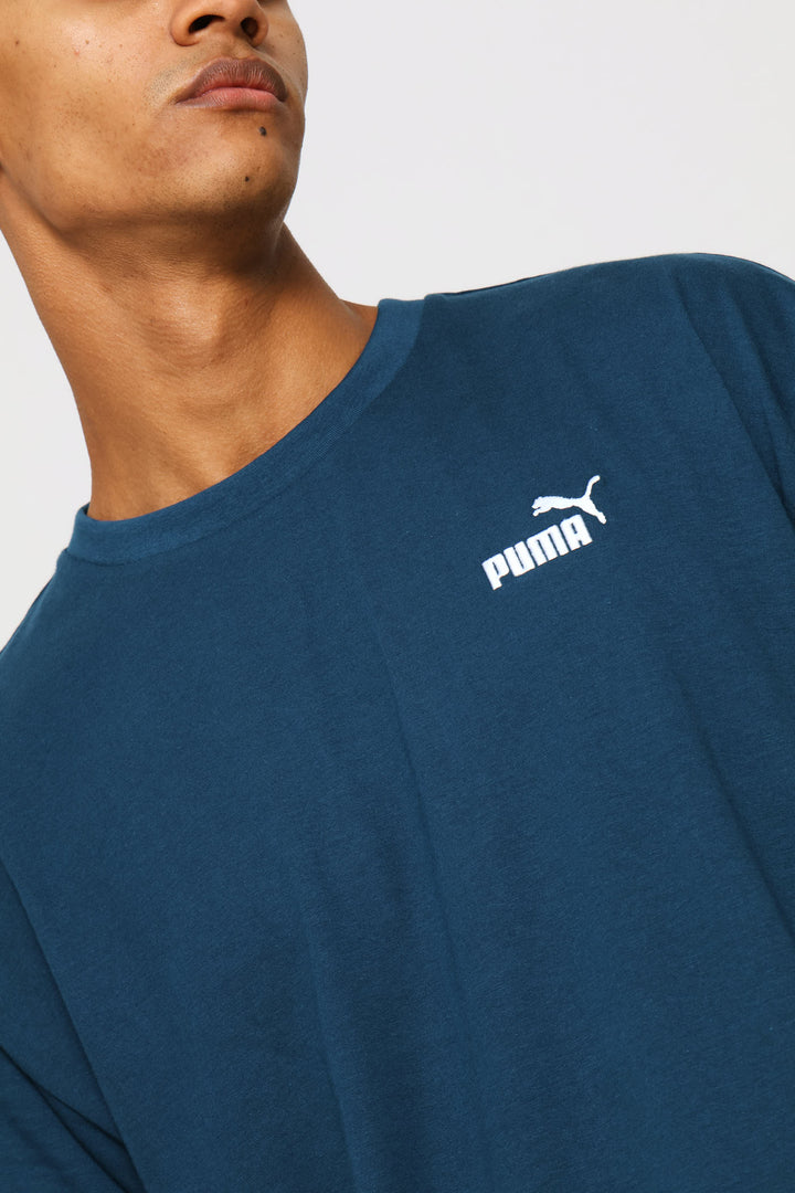 Essential Relaxed Small No. 1 Logo Tee - Blue