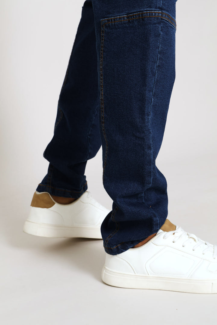 Super Skinny Cargo Denim - Dark Wash