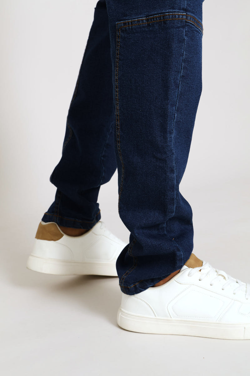 Super Skinny Cargo Denim - Dark Wash