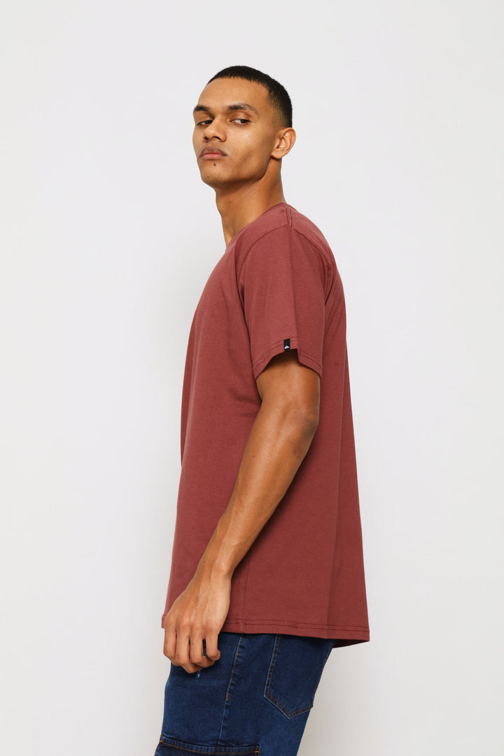 Corp Logo Tee - Rust