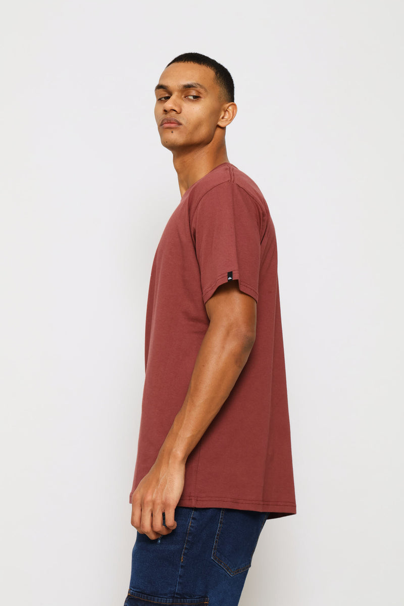 Corp Logo Tee - Rust
