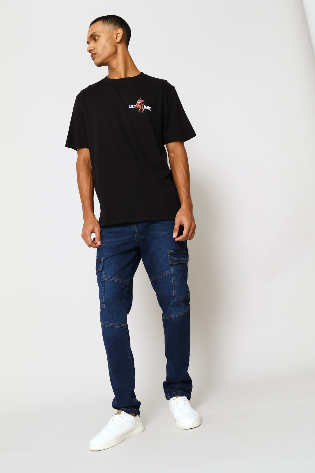 Boxing Front & Back Tee - Black
