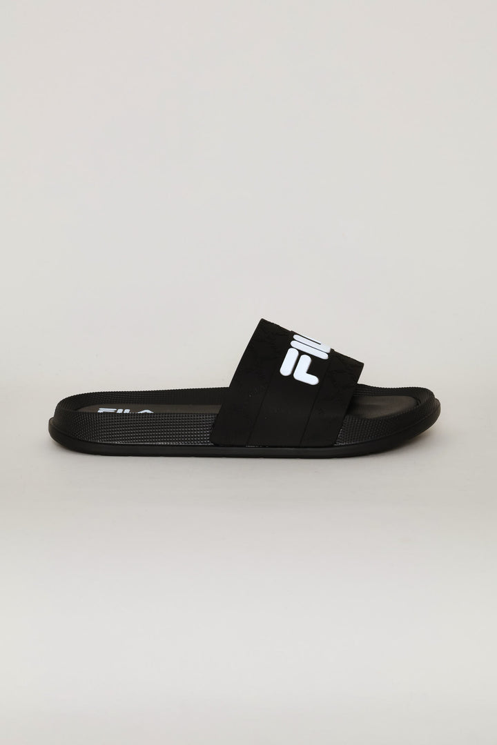 George Rubber Upper Pool Slide - Black