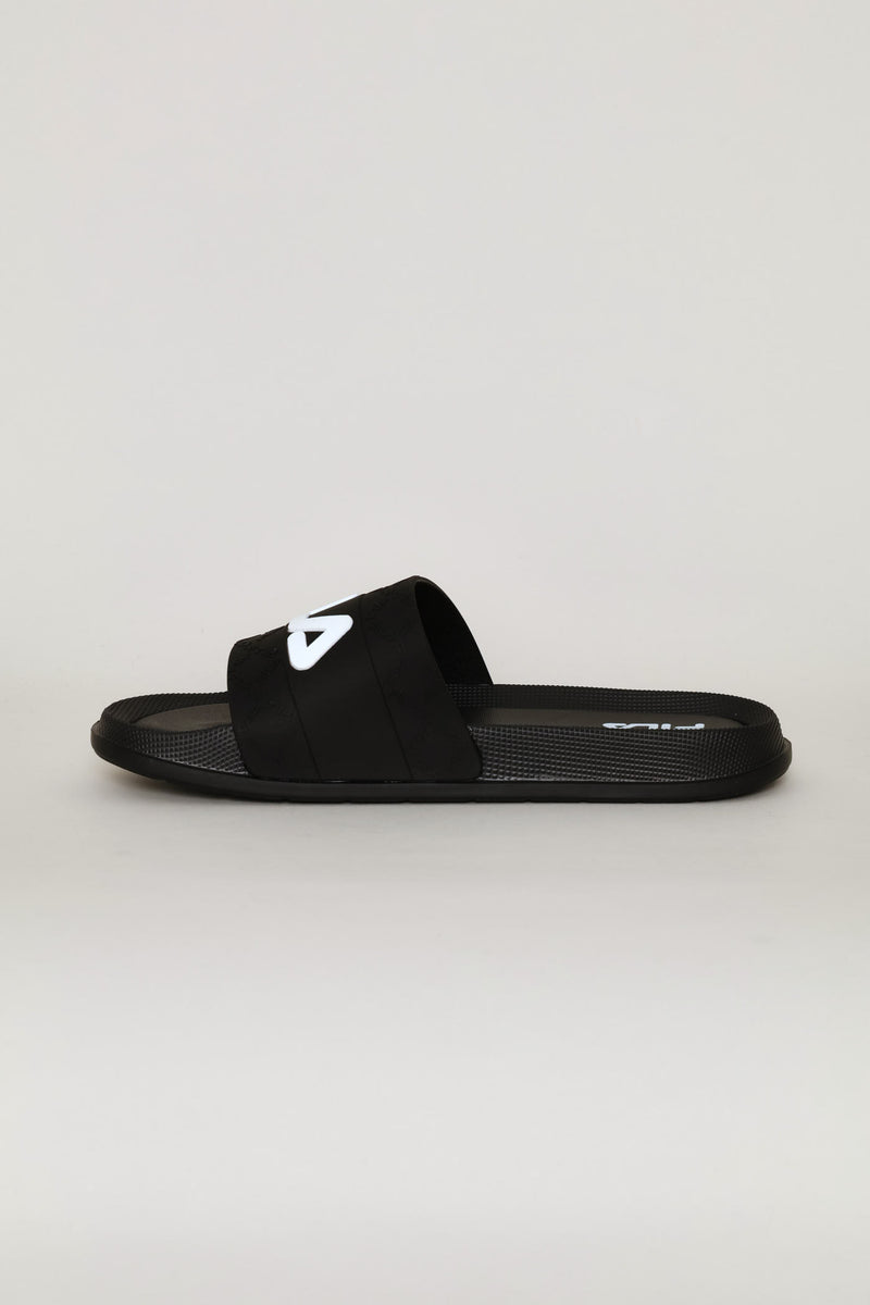 George Rubber Upper Pool Slide - Black
