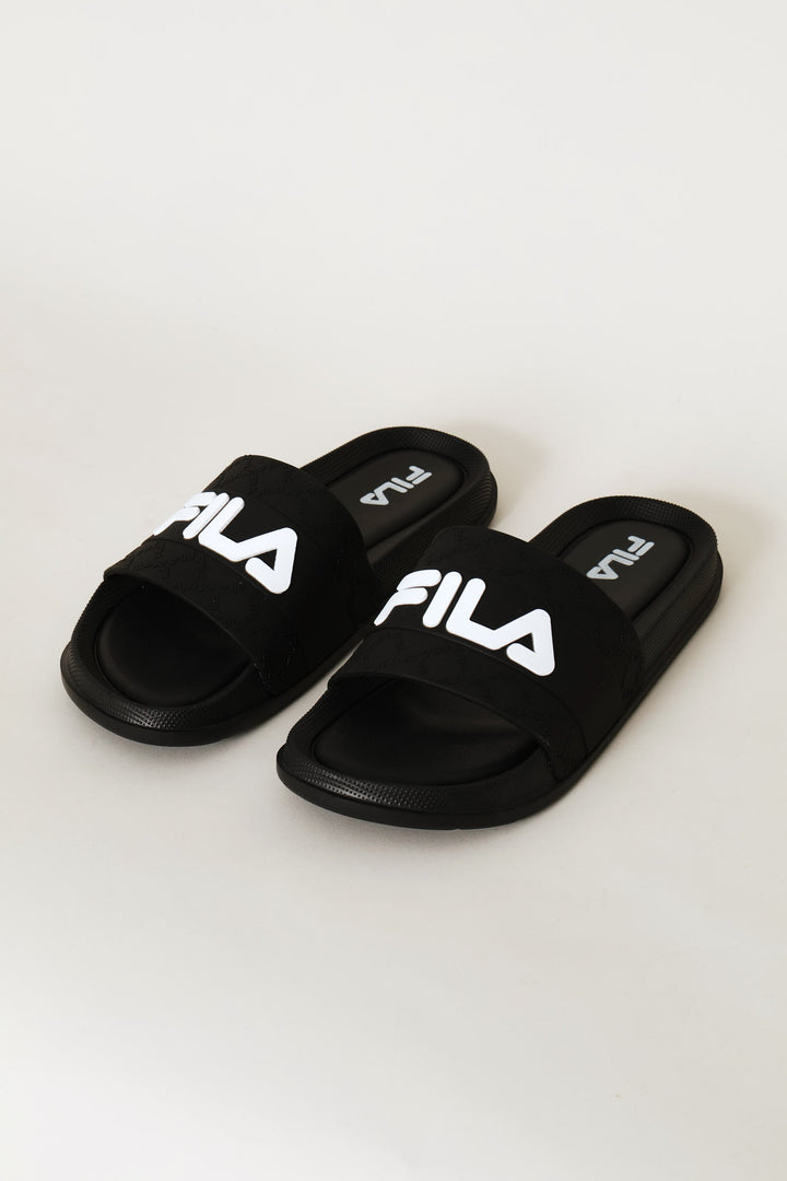 George Rubber Upper Pool Slide - Black