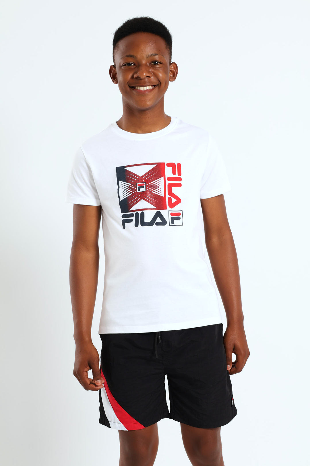 Boys Short Sleeve Aug Tee - White