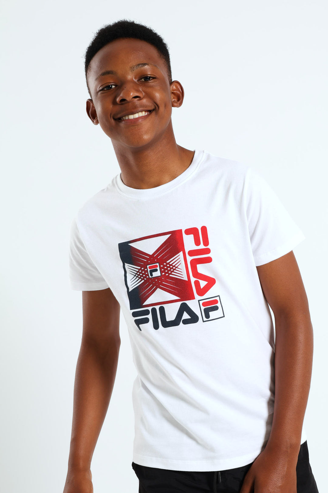 Boys Short Sleeve Aug Tee - White