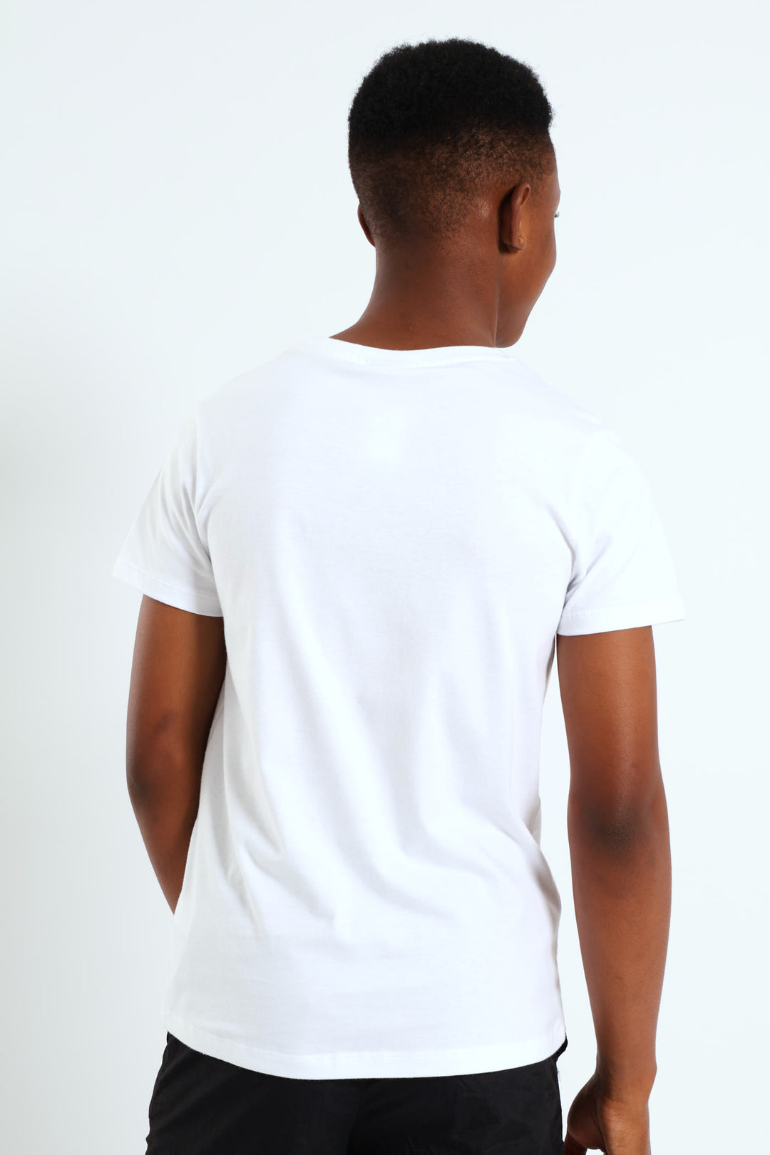 Boys Short Sleeve Aug Tee - White