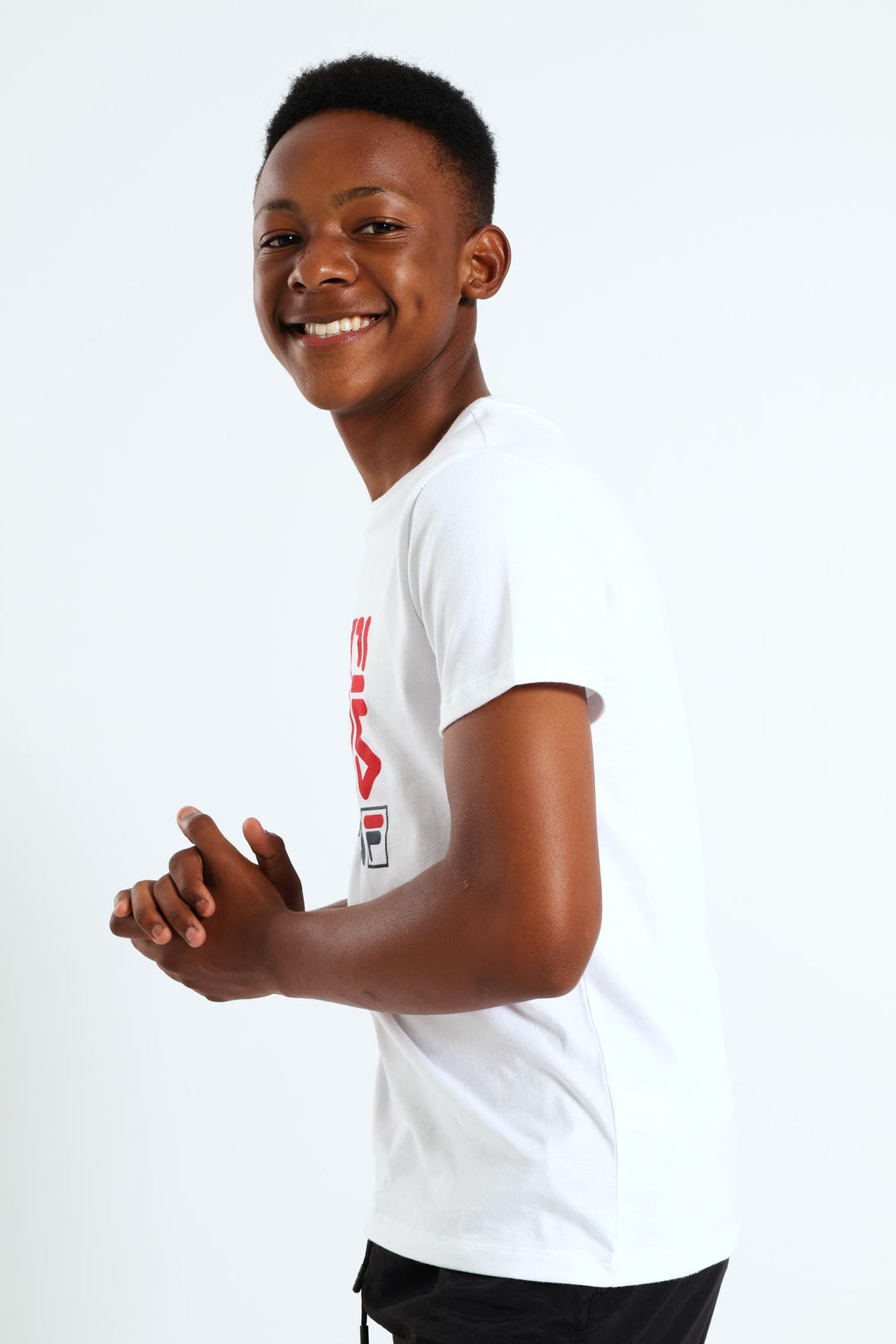 Boys Short Sleeve Aug Tee - White