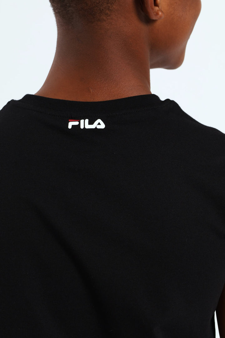 Boys Deckle TEE - Black