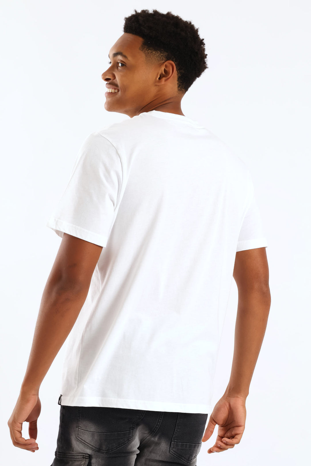 Make Money Front & Back Print Tee - White