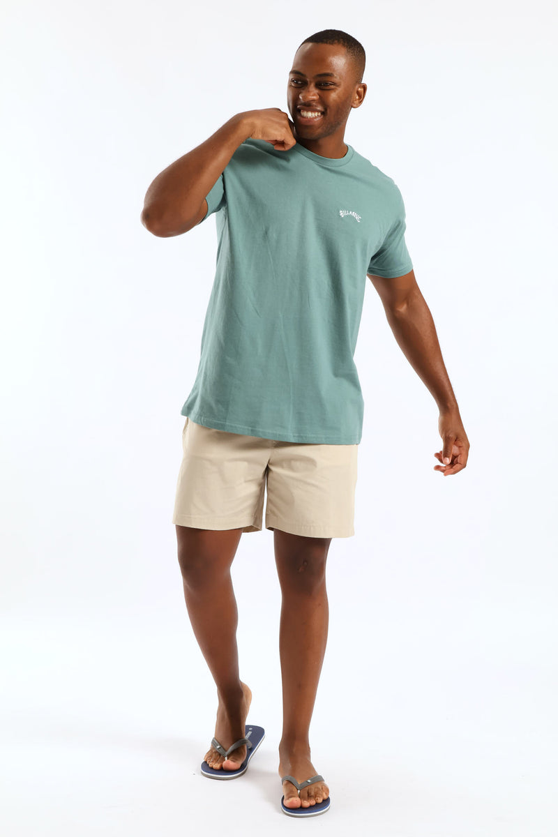 All Day Embroidered Tee - Green