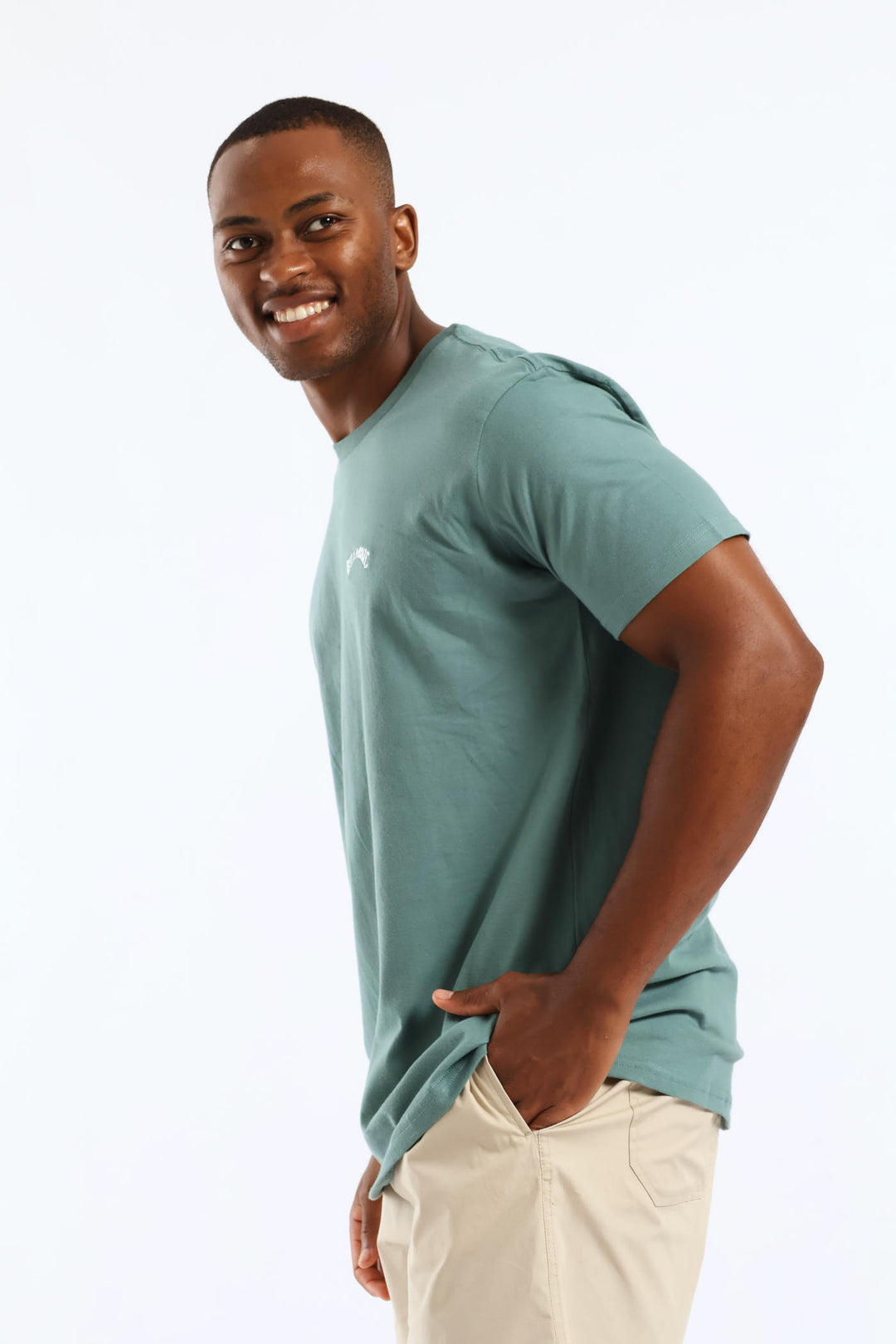 All Day Embroidered Tee - Green