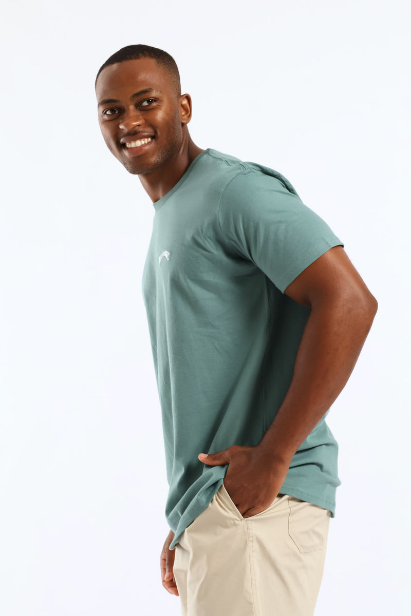 All Day Embroidered Tee - Green