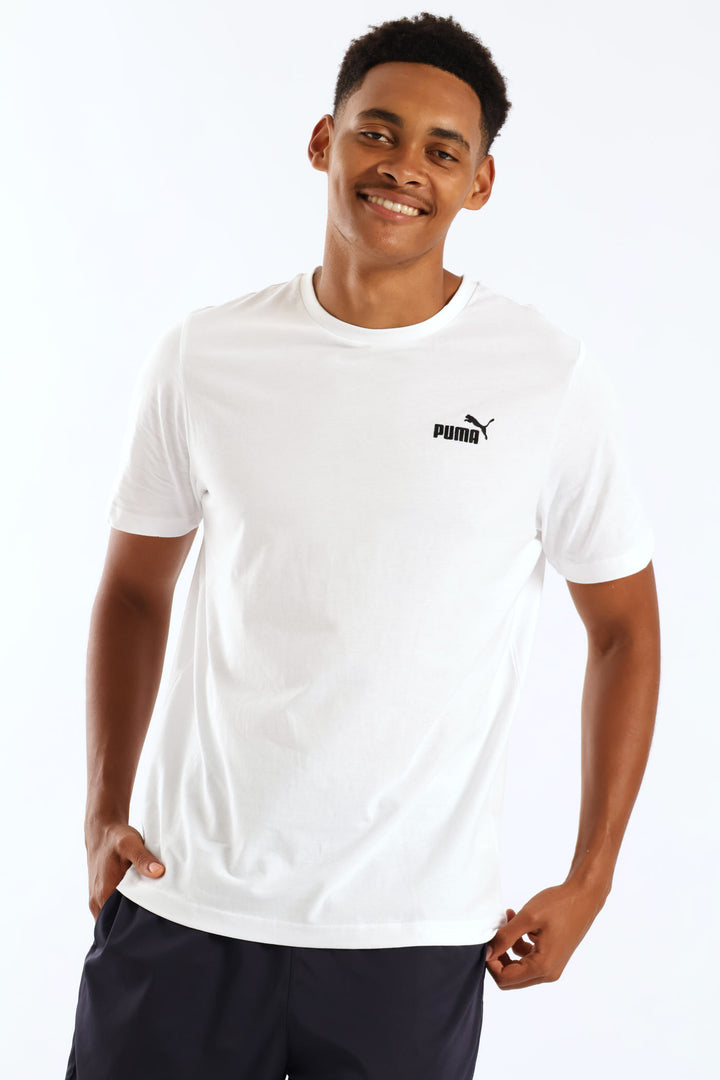 Essential Small No. 1 Logo Tee - White