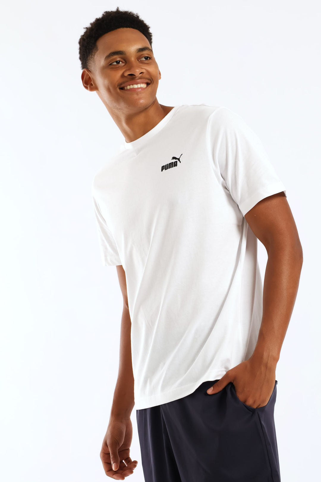 Essential Small No. 1 Logo Tee - White