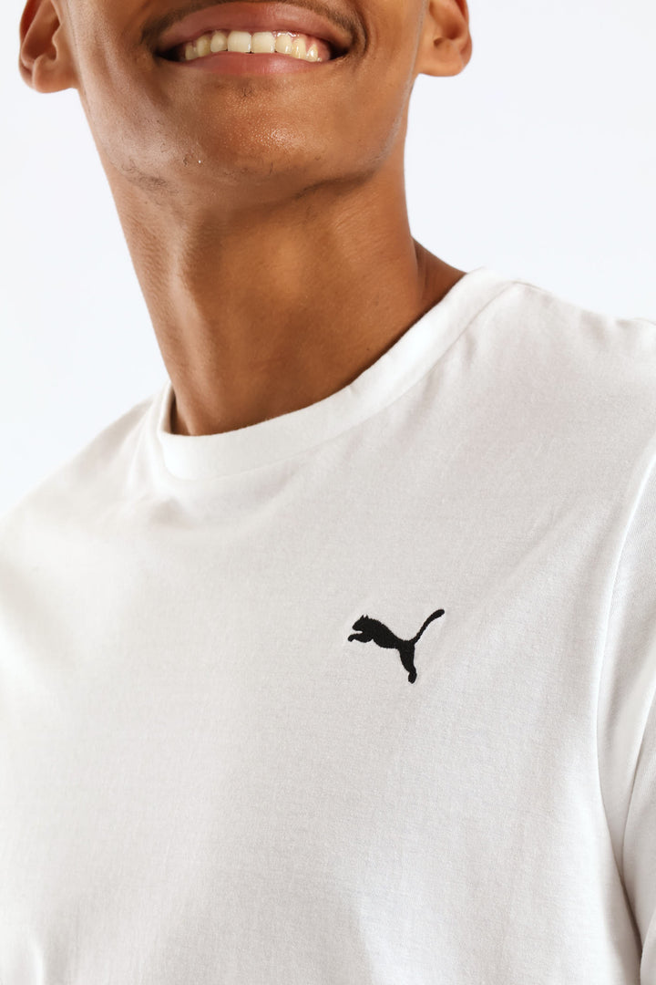 Essential Small Logo Tee - White