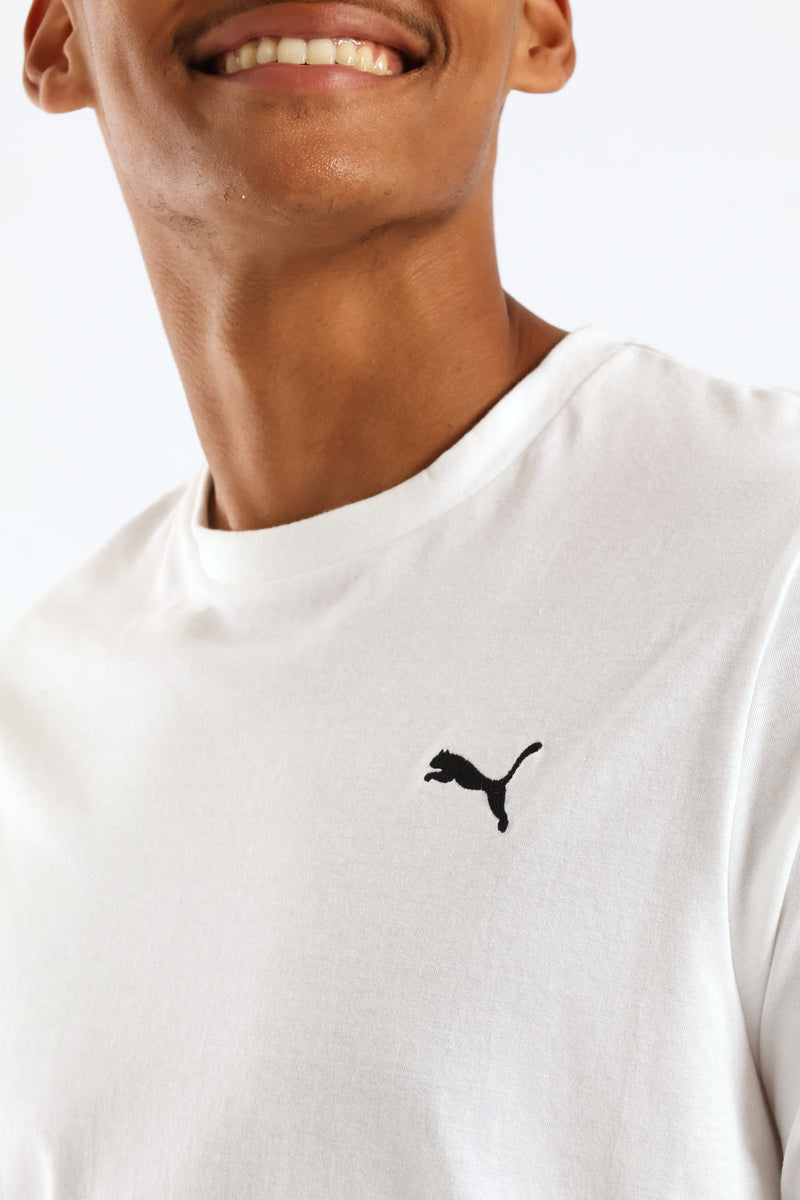 Essential Small Logo Tee - White