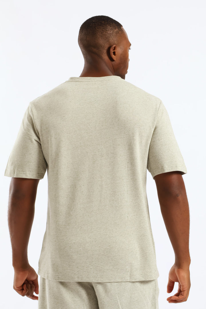 Henley Pyjama Top - Sage