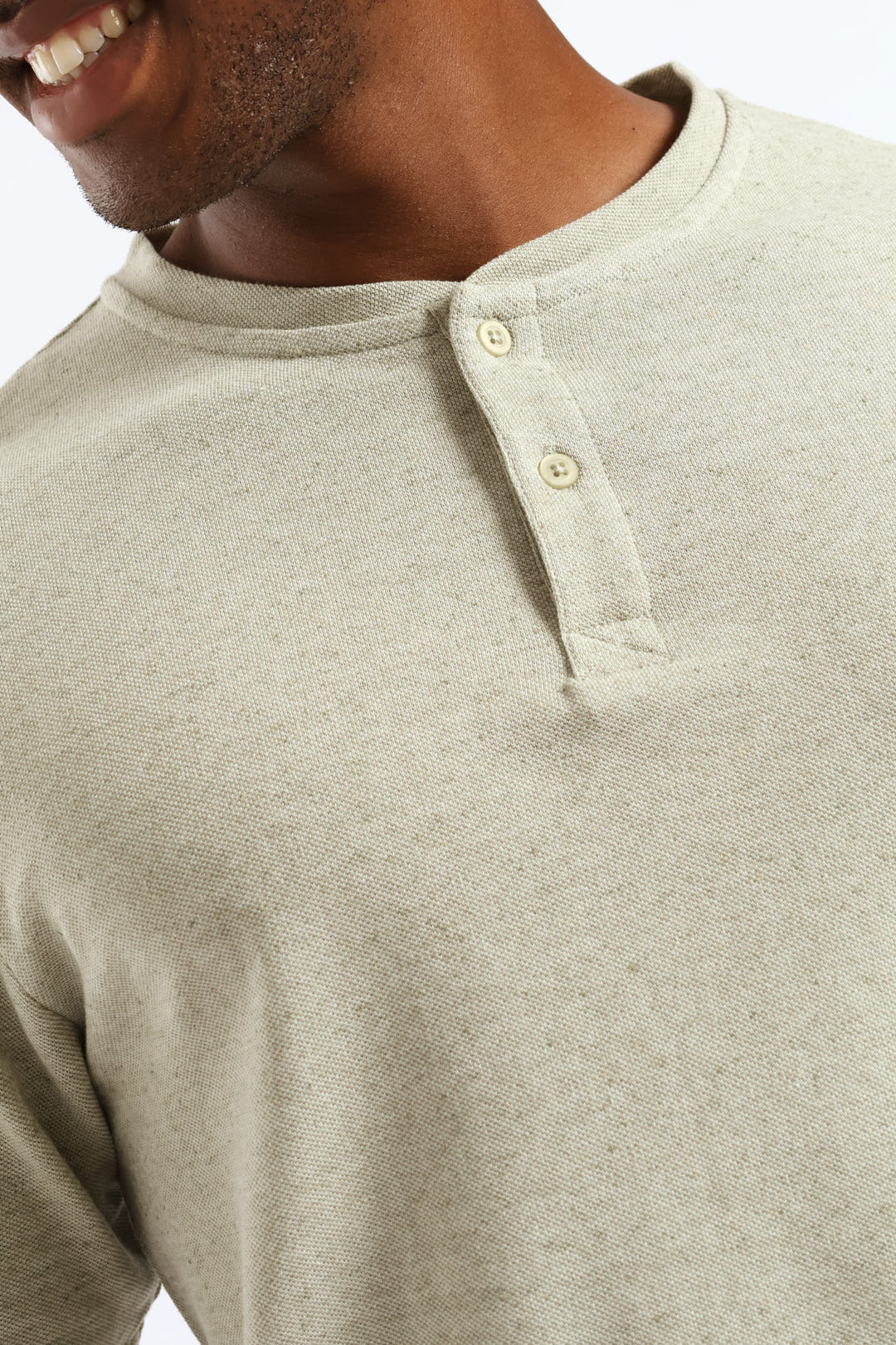 Henley Pyjama Top - Sage