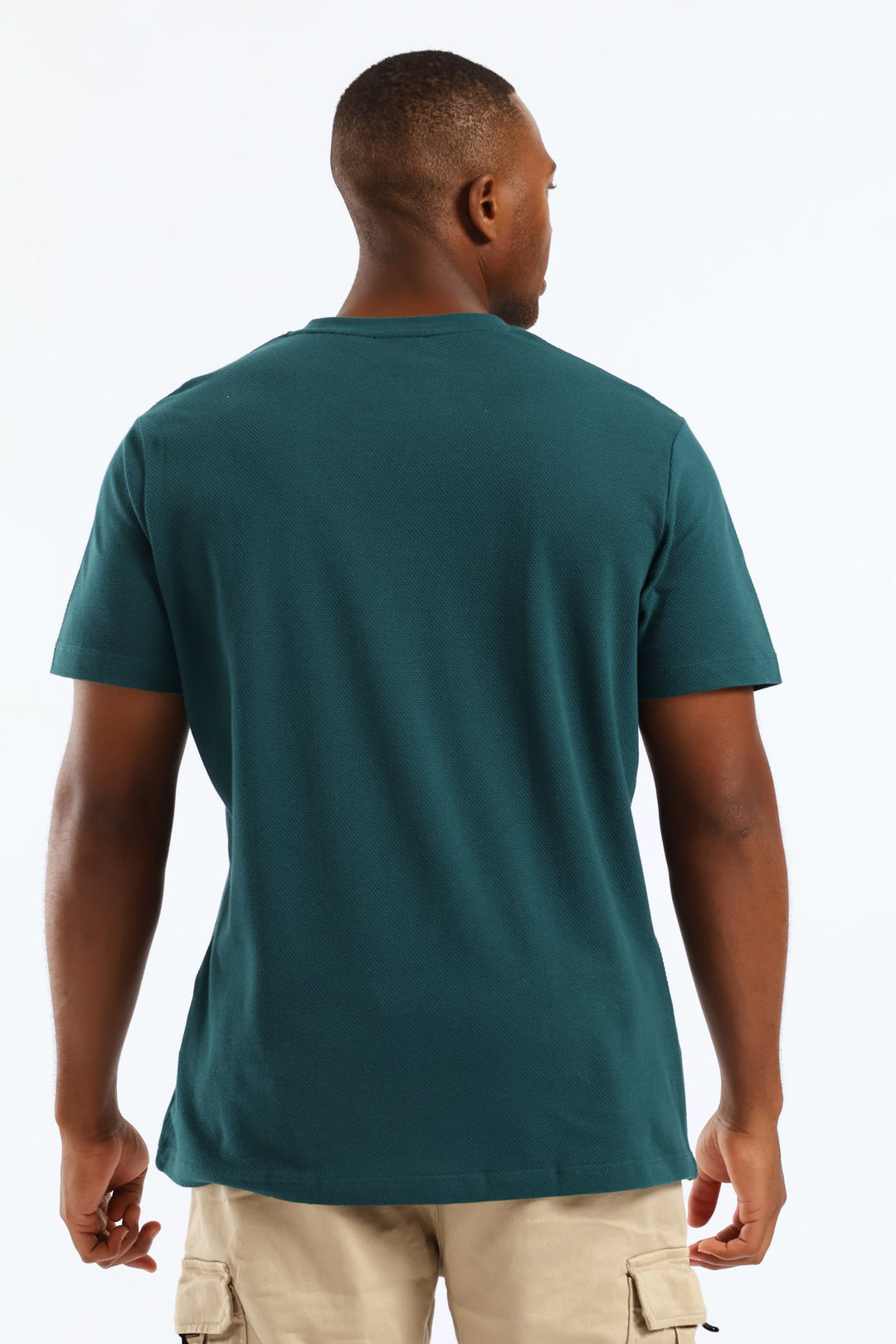 Waffle Tee - Dark Teal