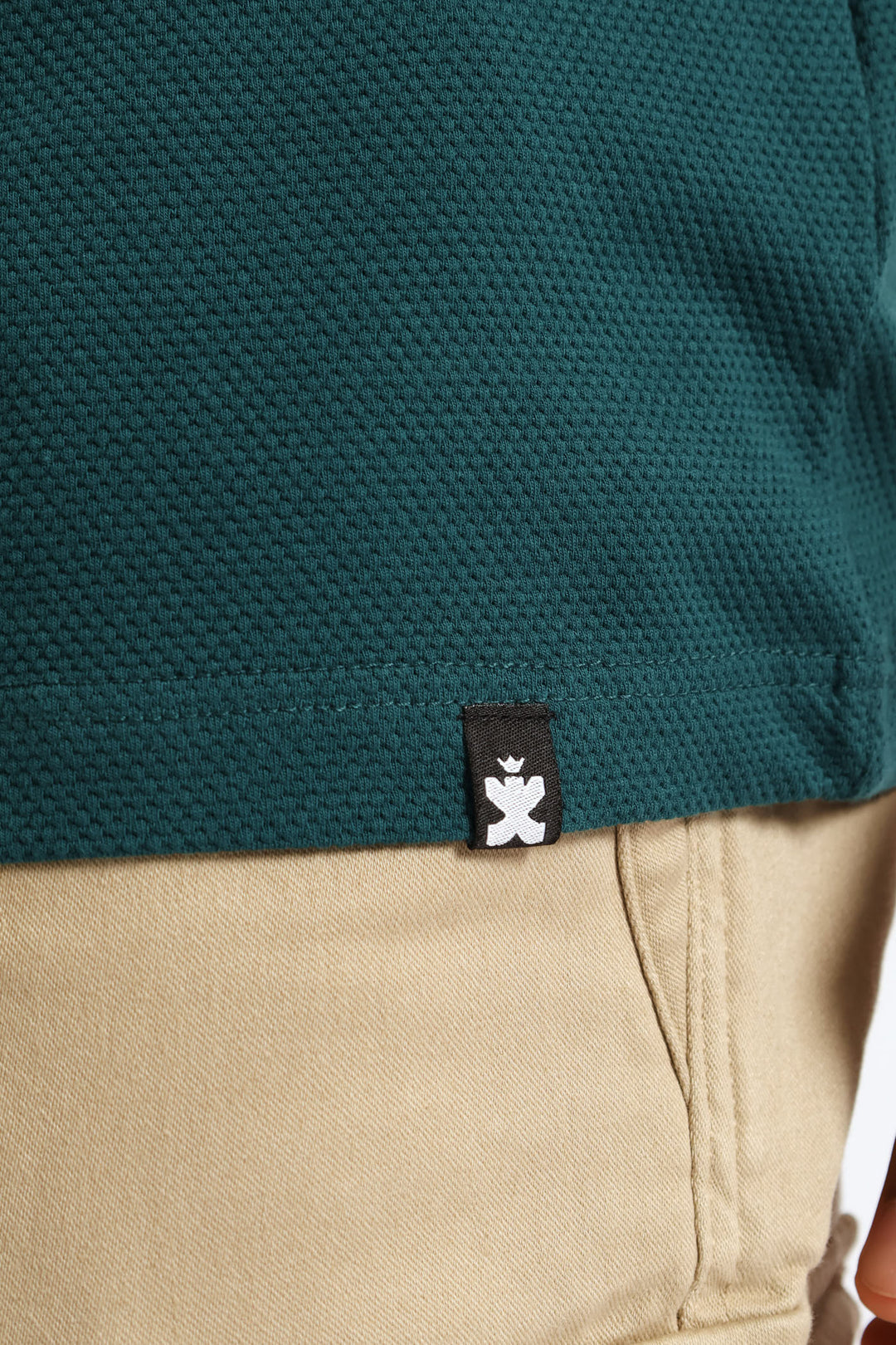 Waffle Tee - Dark Teal