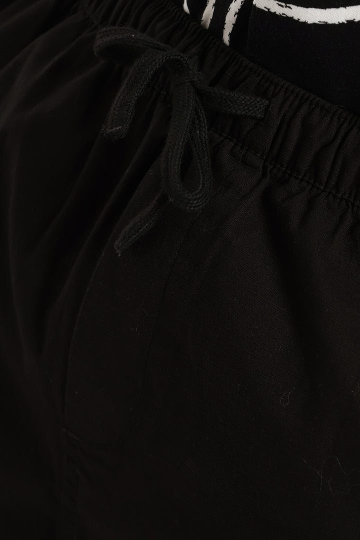 Multi Pocket Shorts - Black