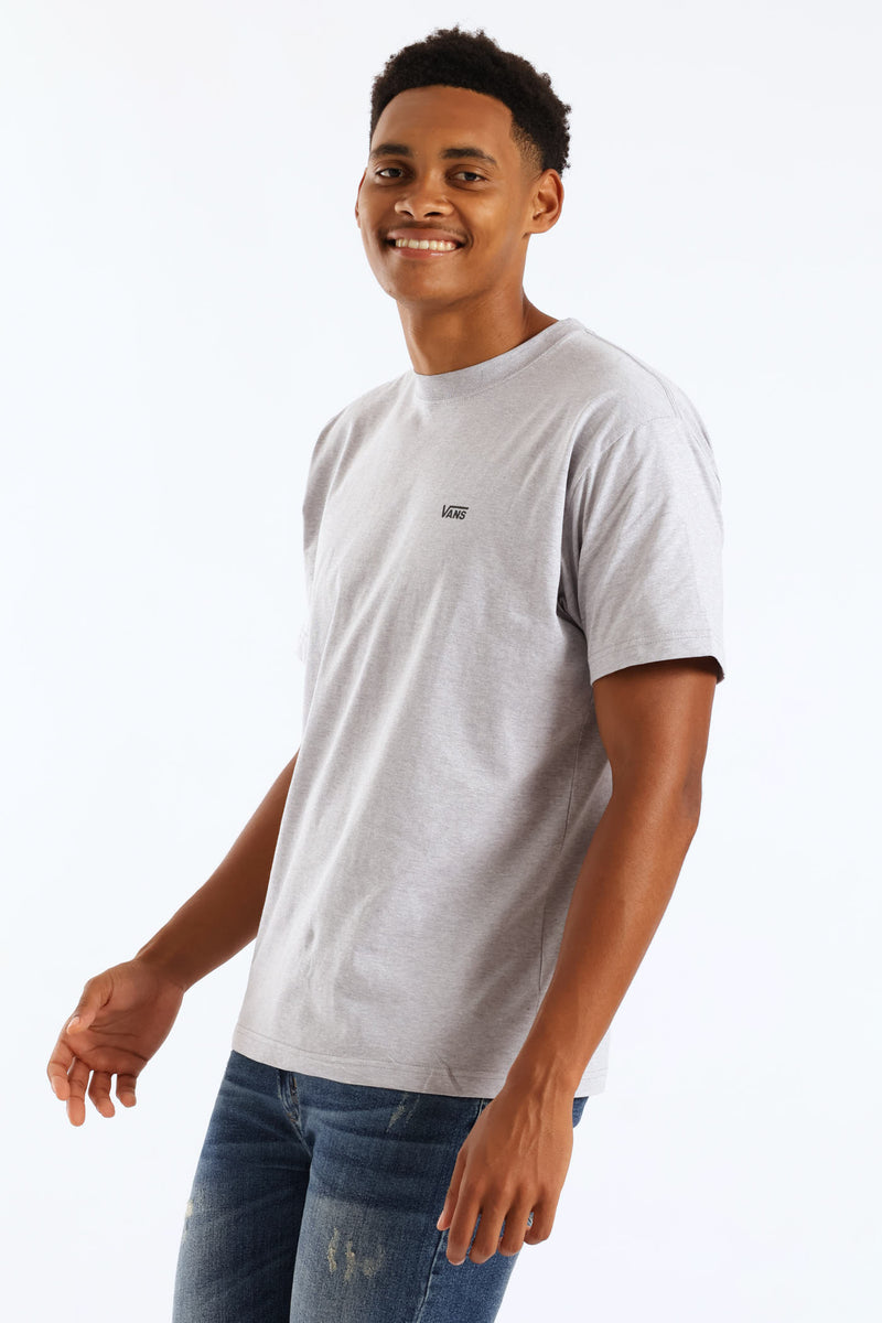 Left Chest Print Tee - Grey