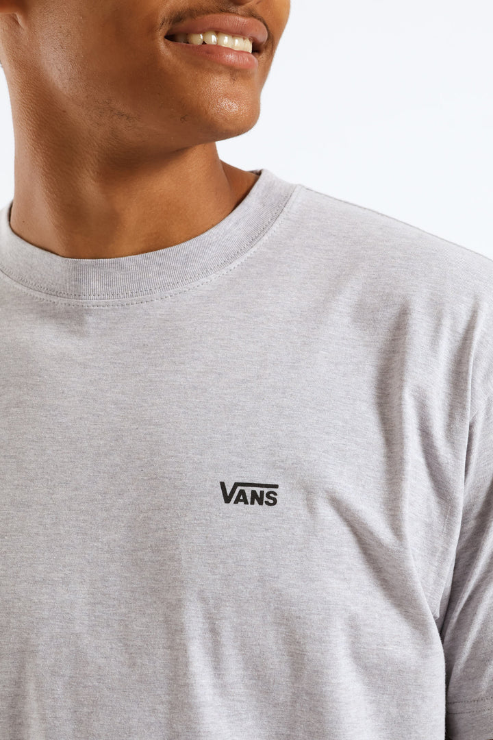 Left Chest Print Tee - Grey