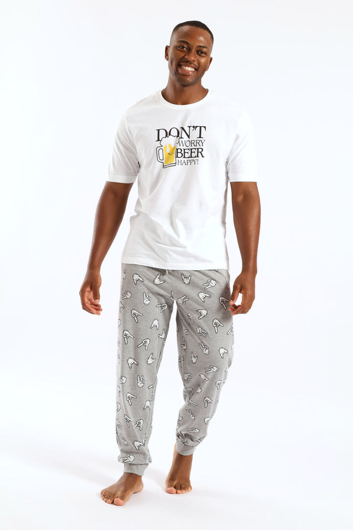 Print Pyjama Jogger - Multi