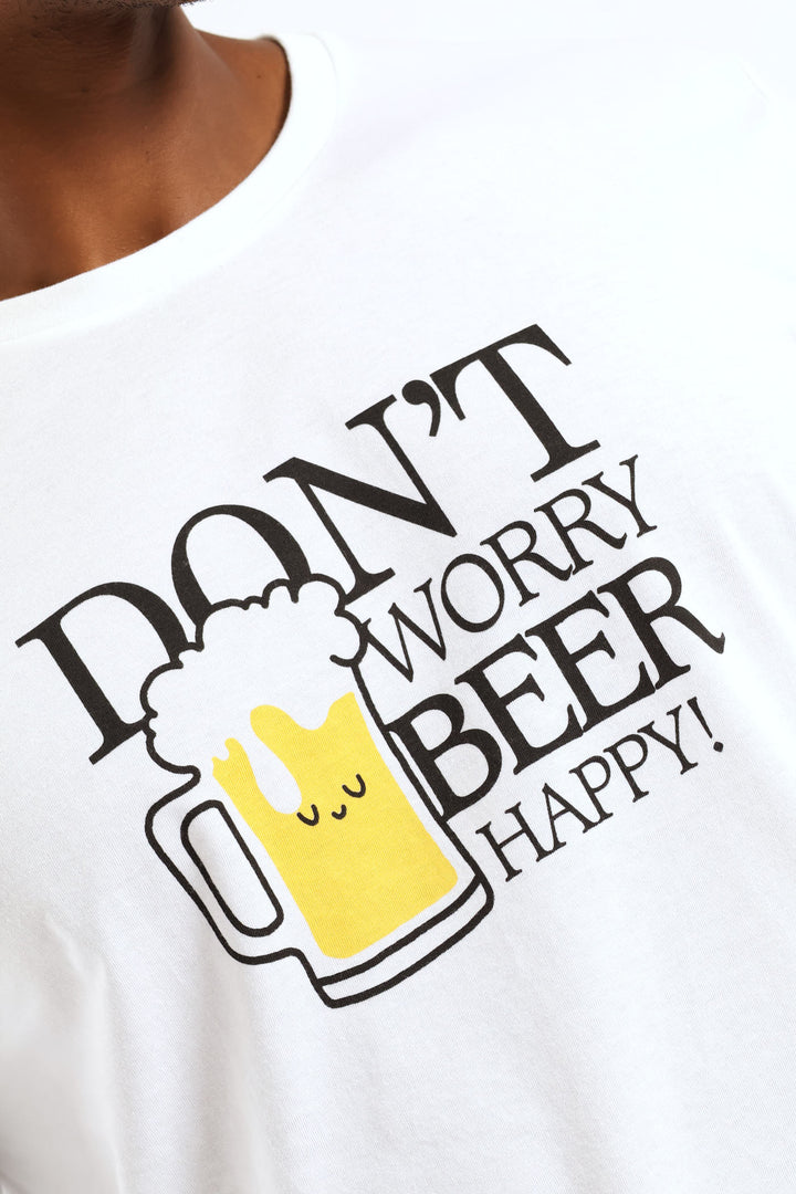 Don’t Worry Beer Happy Pyjama Tee - Multi