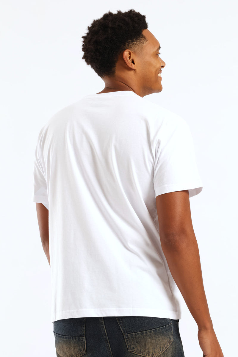 Left Chest Logo Short Sleeve Tee - White