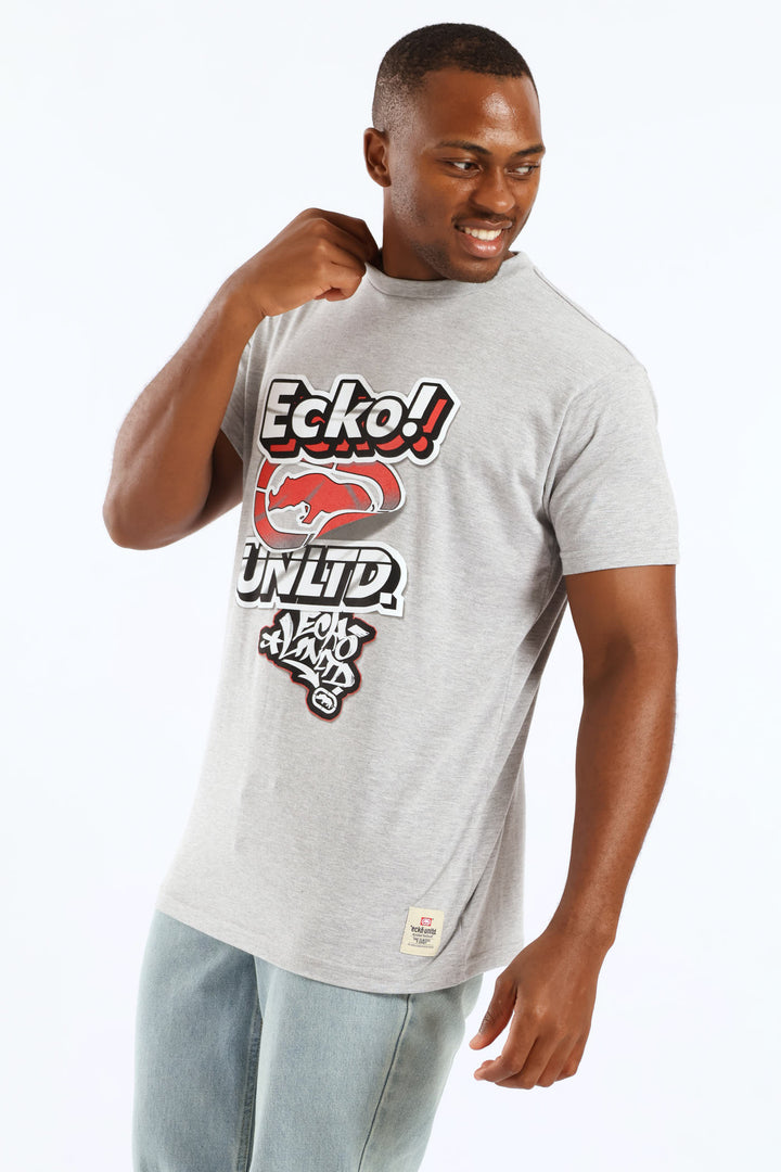 Lifted Logo Tee - Grey