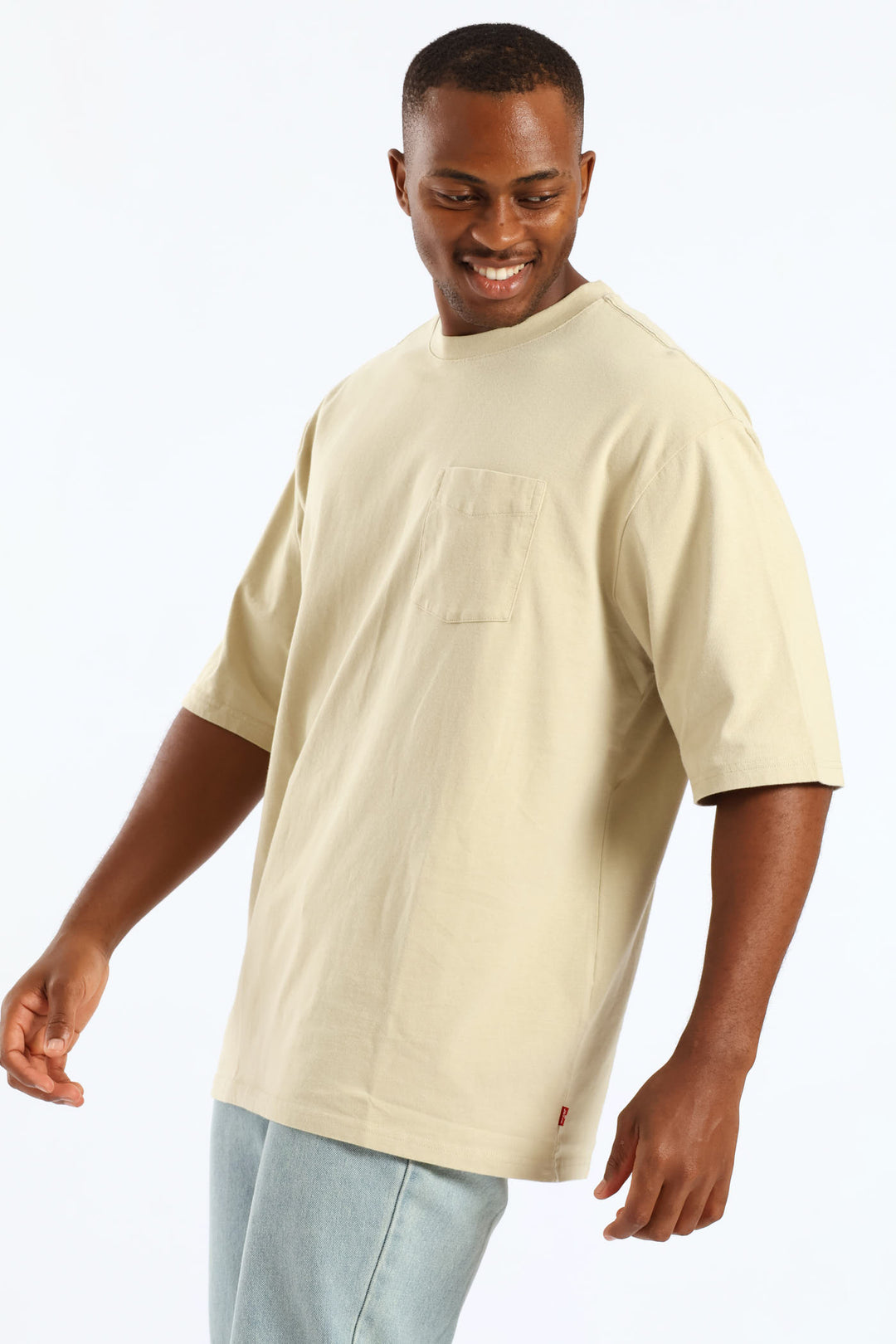 Half Sleeve Pocket Tee - Stone