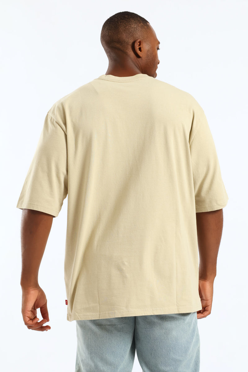 Half Sleeve Pocket Tee - Stone