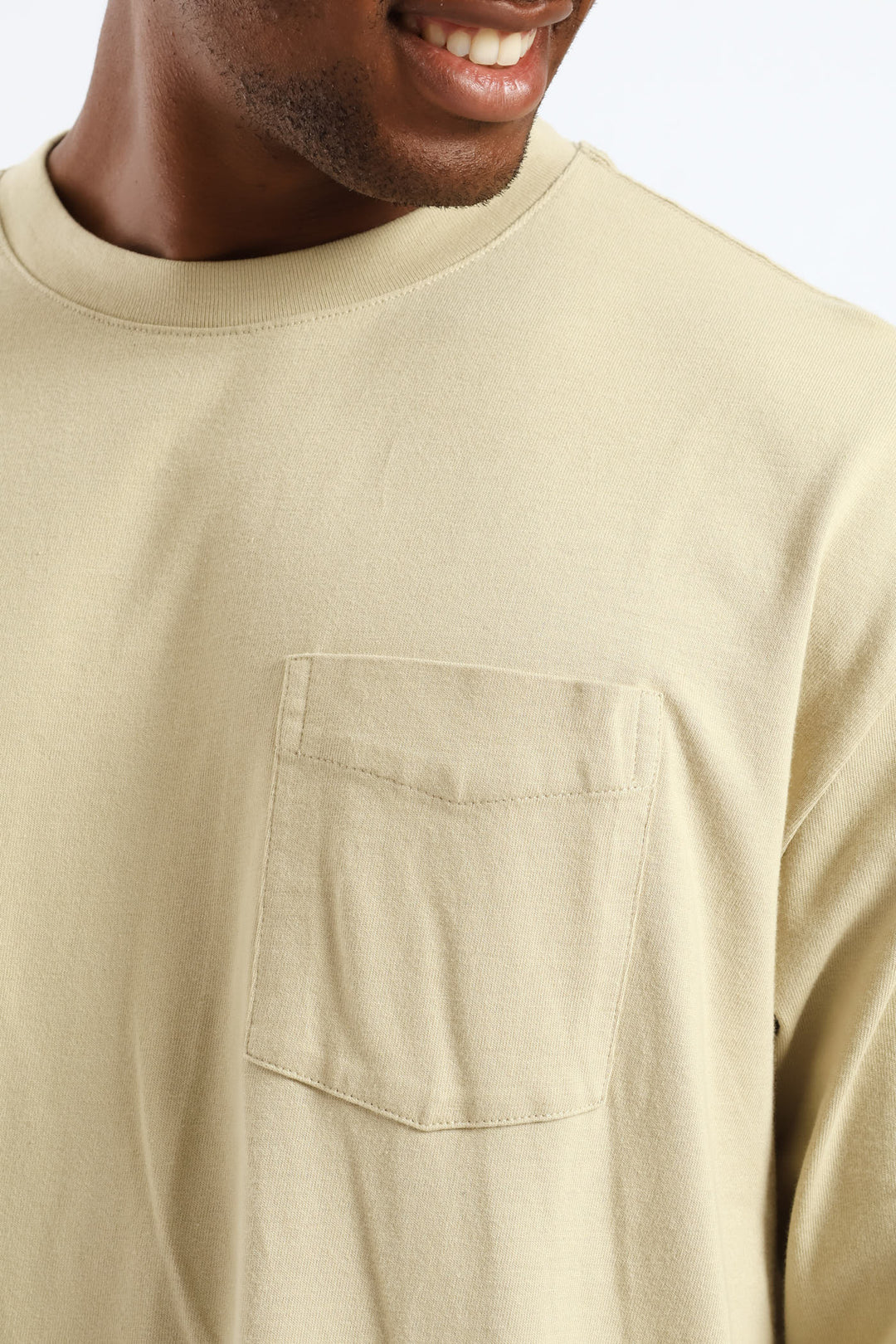 Half Sleeve Pocket Tee - Stone