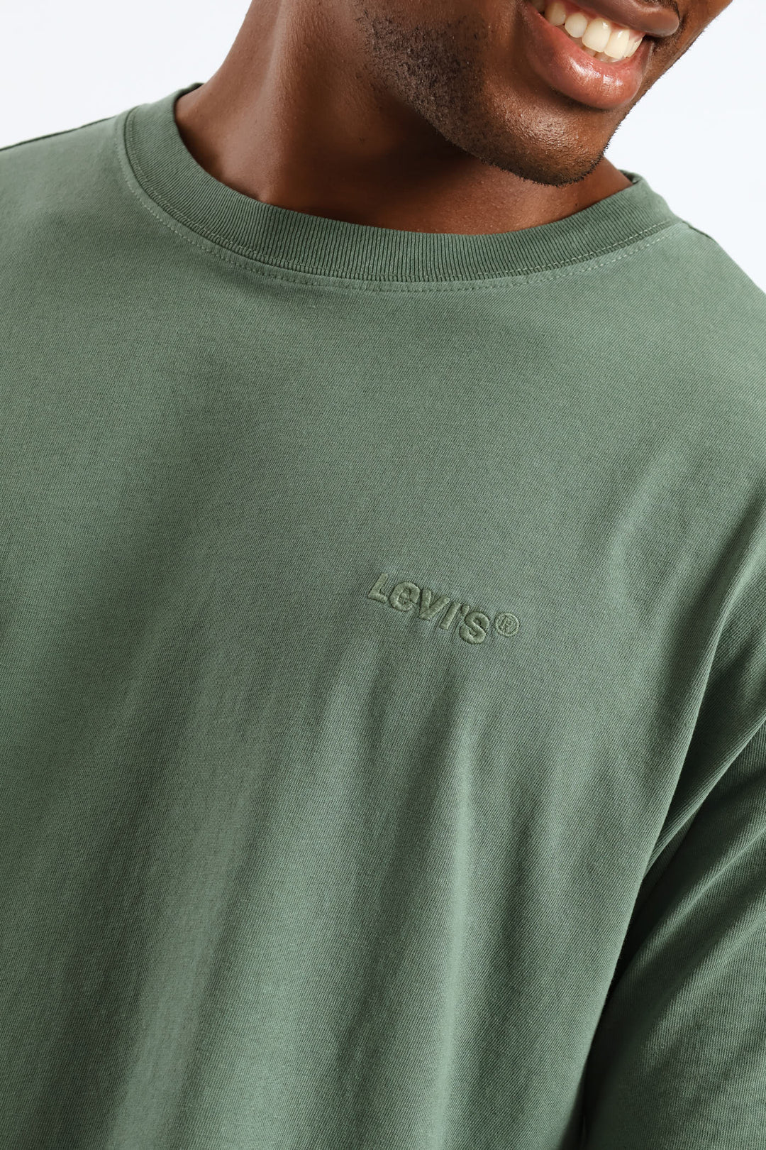 Red Tab Vintage Tee - Olive