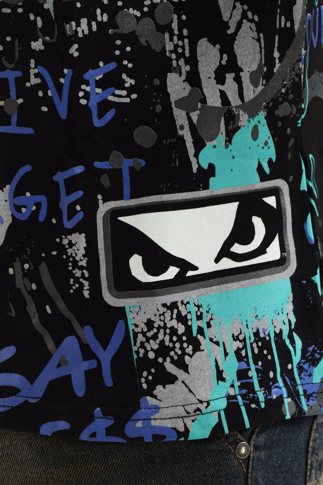 Focused Print Tee - Blue