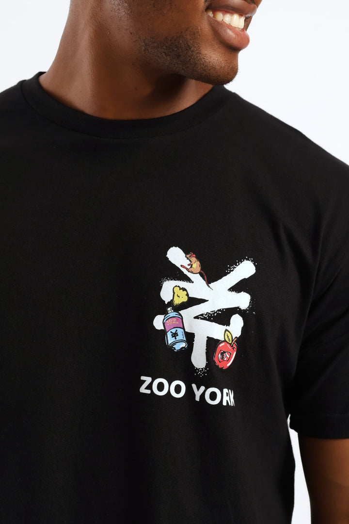 Unbreakable Back Print Tee - Black