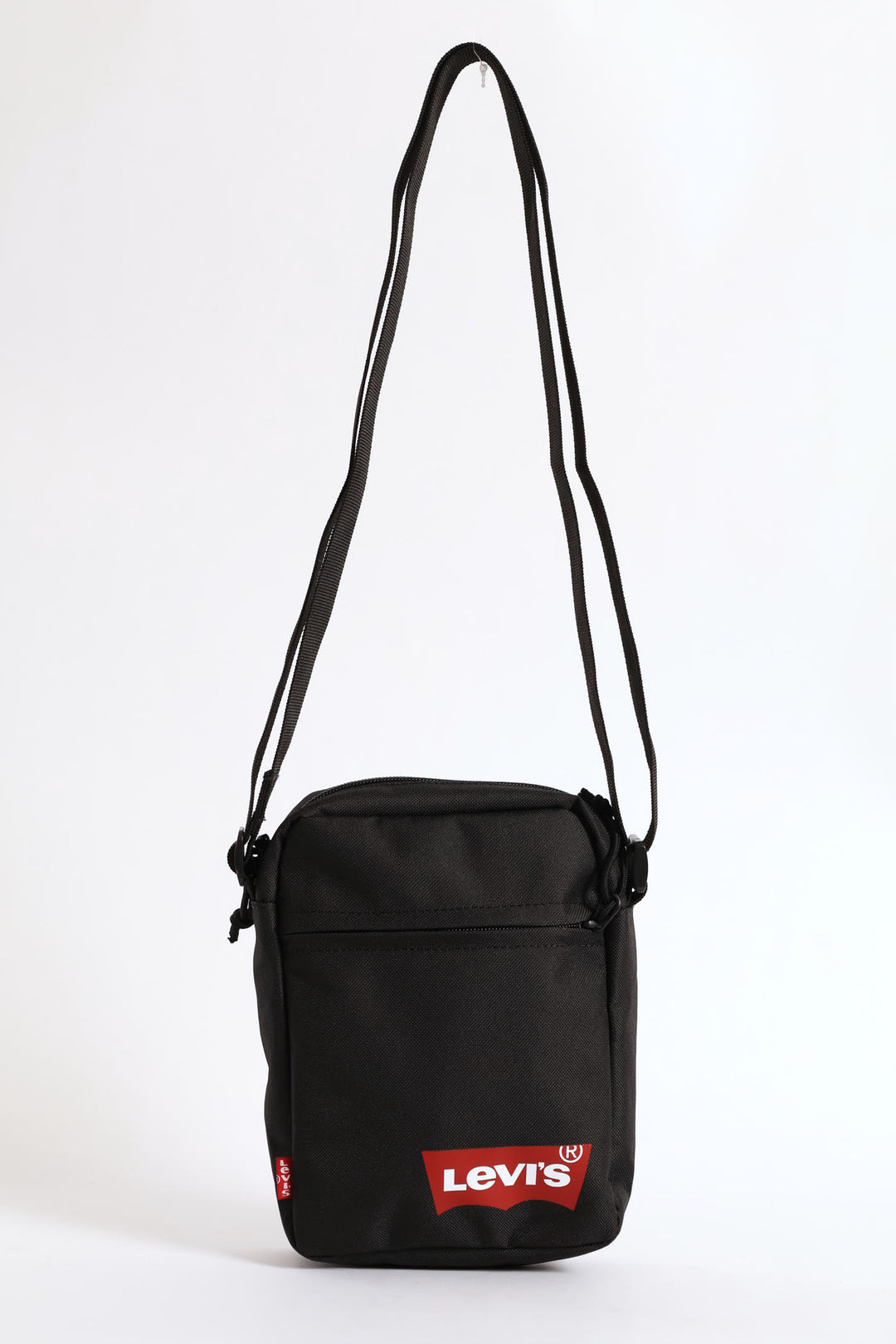 Red Batwing Solid Mini Crossbody Bag - Black