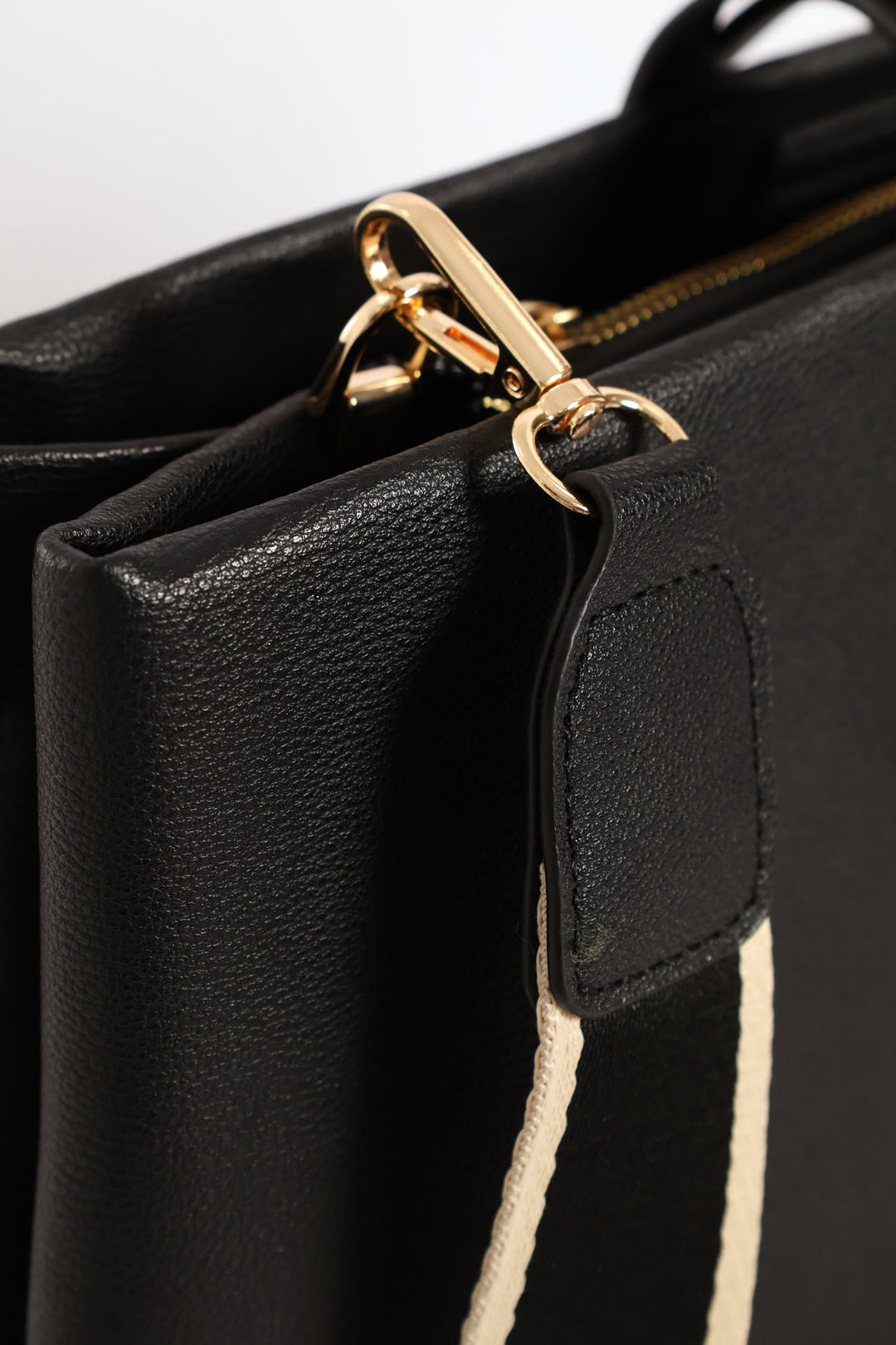 Webbing Strap 15'Laptop Bag - Black